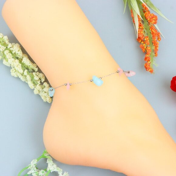 "Handmade Anklet – A Stylish Choice for Women, Thoughtful Gift Idea, EVCH1001 - Picture 4 of 11